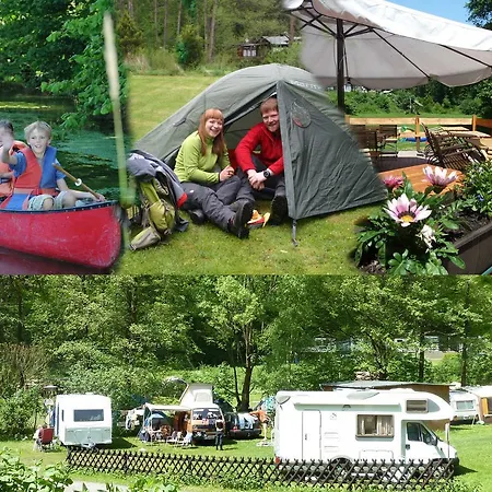 Nyaraló Ferienhaeuser Am Naturcamping Plot